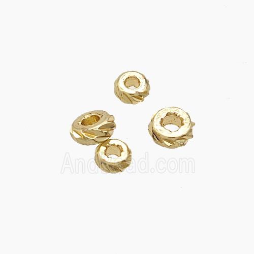 Copper Bead Pave Zircon, Silver Plated