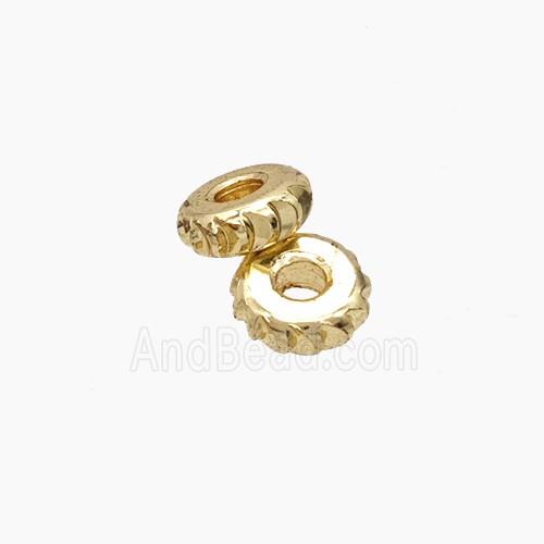 Copper Bead Pave Zircon, Silver Plated