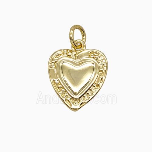 Copper Pendant, Gold Plated