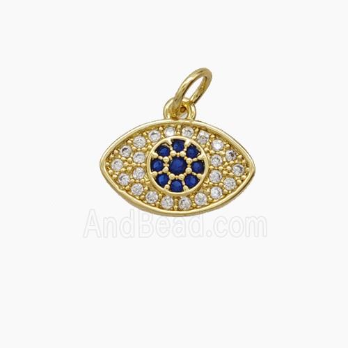 Copper Pendant Pave Zircon, Gold Plated