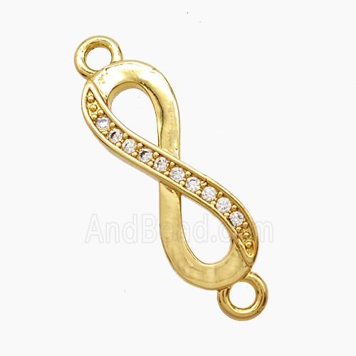 Copper Pendant Pave Zircon, Gold Plated
