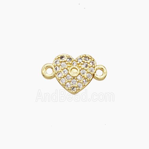 Copper Pendant Pave Zircon, Gold Plated
