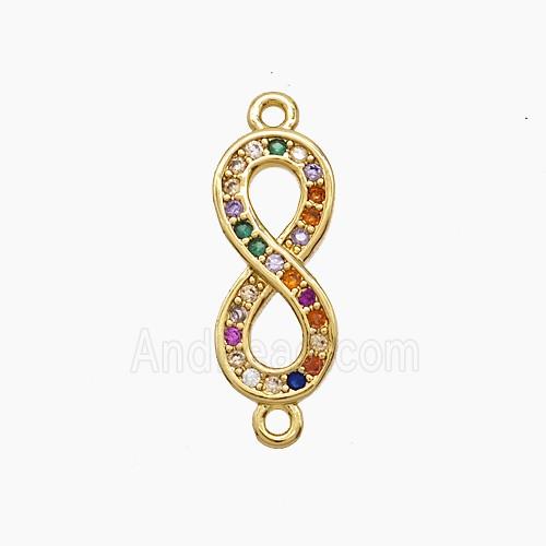 Copper Pendant Pave Zircon, Gold Plated