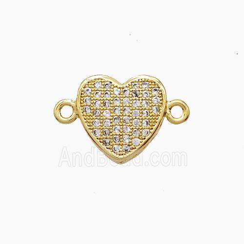 Copper Pendant Pave Zircon, Gold Plated