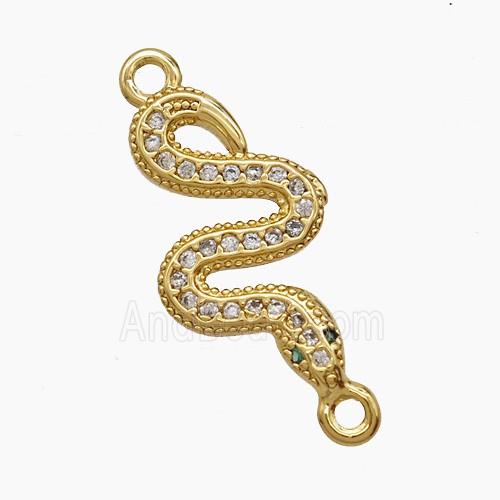 Copper Pendant Pave Zircon, Gold Plated