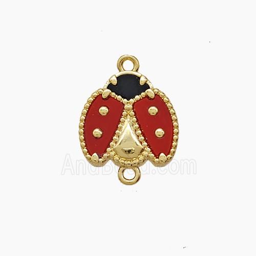 Copper Pendant Pave Zircon, Gold Plated