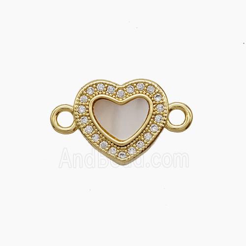 Copper Pendant Pave Zircon, Gold Plated