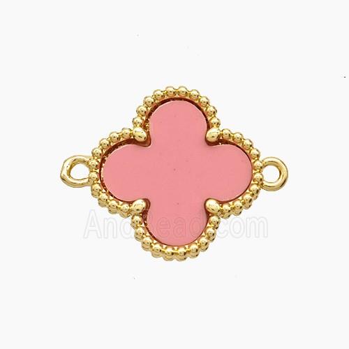Copper Pendant Pave Zircon, Gold Plated