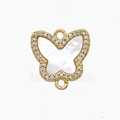 Copper Pendant Pave Zircon, Gold Plated