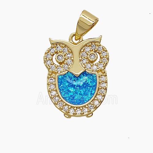 Copper Pendant Pave Zircon, Gold Plated