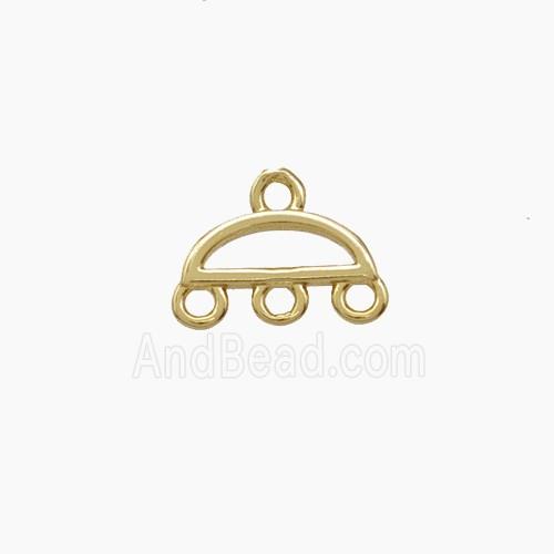 Copper Pendant, gold plated