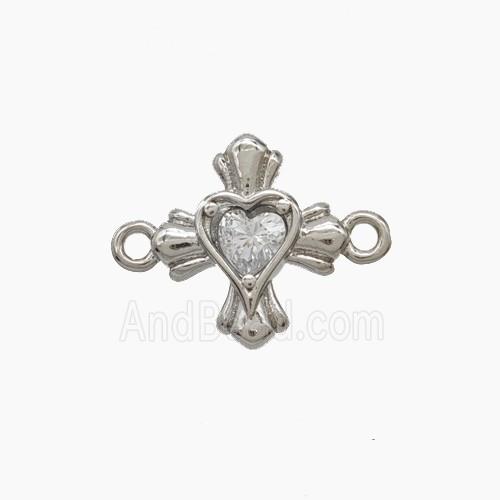 Copper Pendant Pave Zircon, Gold Plated