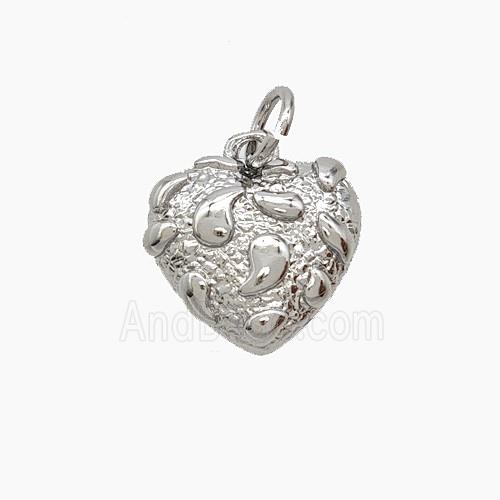 Copper Pendant Pave Zircon, Gold Plated