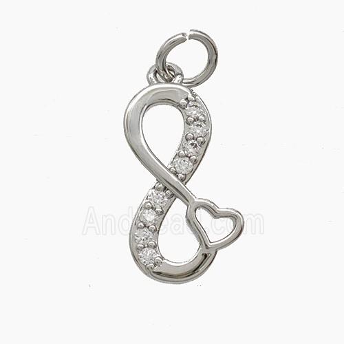 Copper Pendant Pave Zircon, Gold Plated