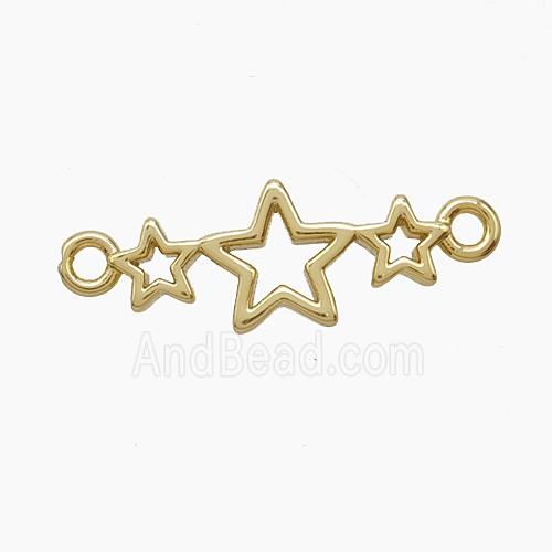 Copper Pendant Pave Zircon, Gold Plated