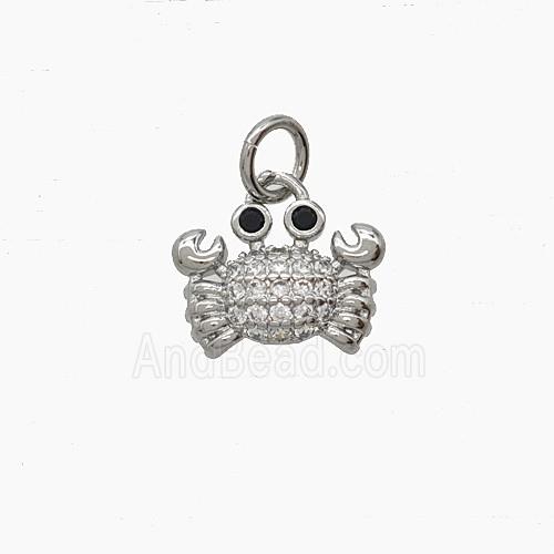 Copper Pendant Pave Zircon, Gold Plated