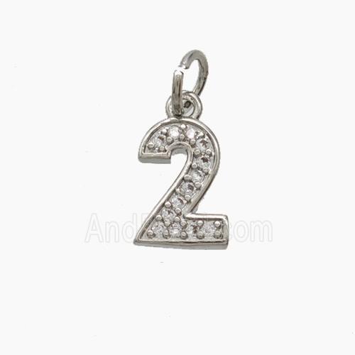 Copper Pendant Pave Zircon, Gold Plated
