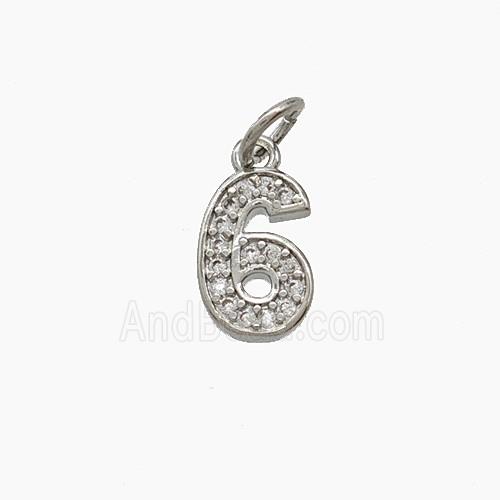 Copper Pendant Pave Zircon, Gold Plated