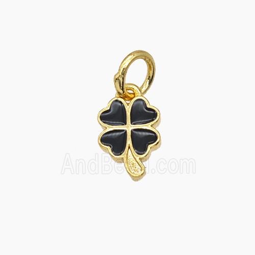 Enamel Copper Pendant, Gold Plated