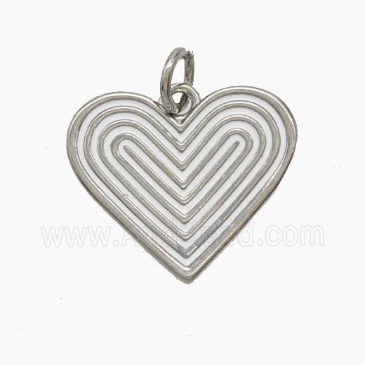 Enamel Copper Pendant, Gold Plated