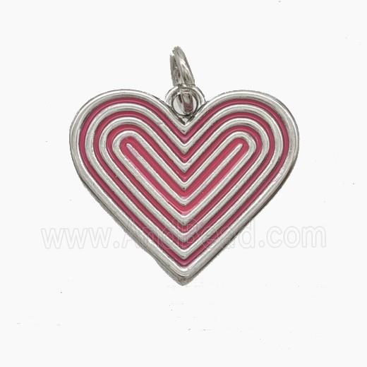 Enamel Copper Pendant, Gold Plated
