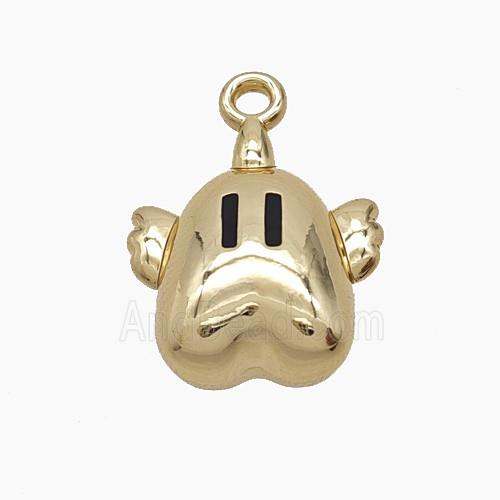 Copper Pendant, Gold Plated
