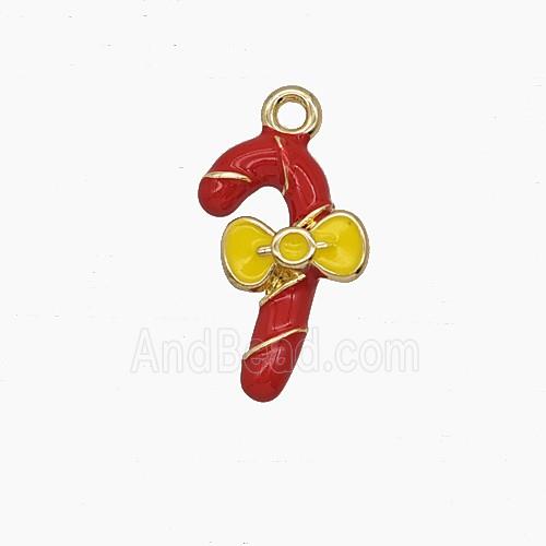 Enamel Copper Pendant, Gold Plated