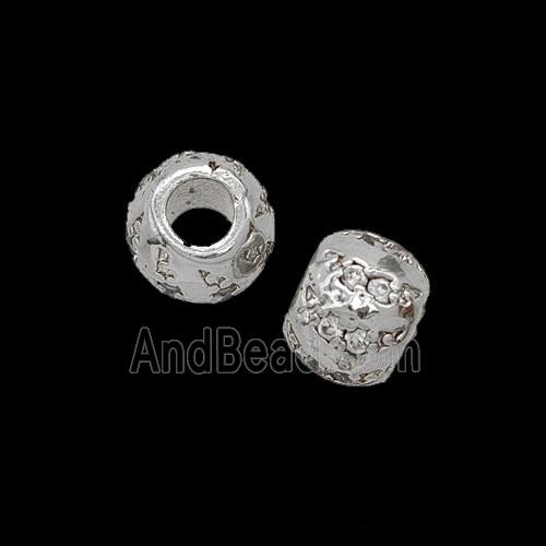 Copper Bead Pave Zircon, Gold Plated