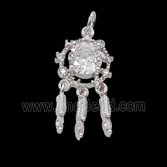 Copper Bead Pave Zircon, Gold Plated