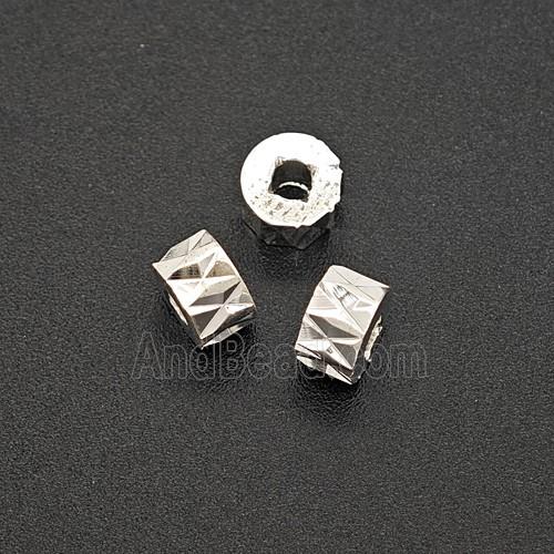 Copper Bead Pave Zircon, Gold Plated