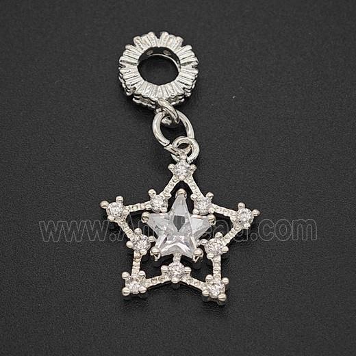Copper Bead Pave Zircon, Gold Plated