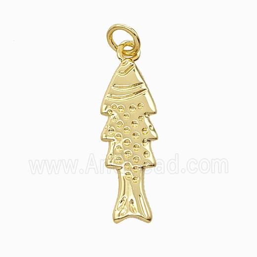 Copper Fish Pendant Gold Plated