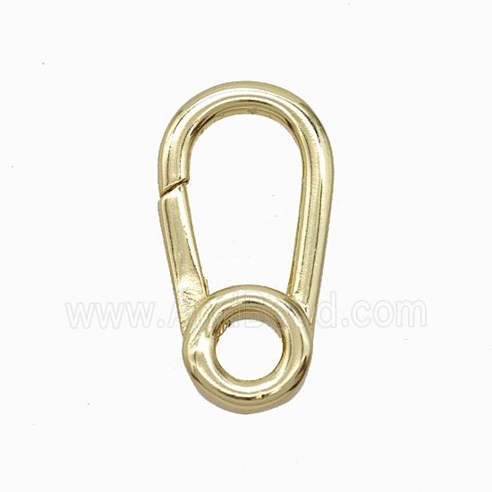 Copper Carabiner Clasp Gold Plated