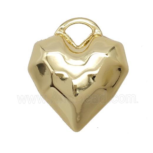 Copper Heart Pendant Gold Plated
