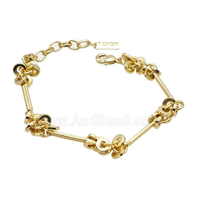 Copper Bracelet Gold Plated