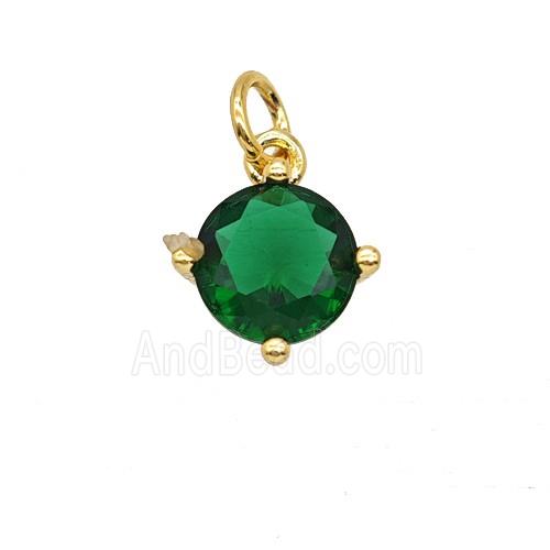 Green Crystal Glass Pendant
