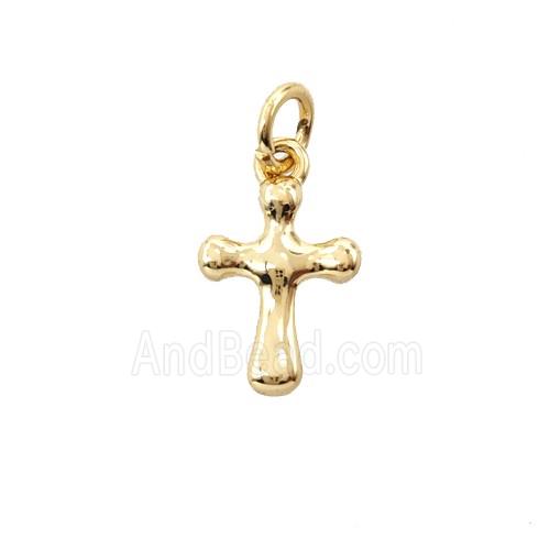 Copper Cross Pendant Gold Plated