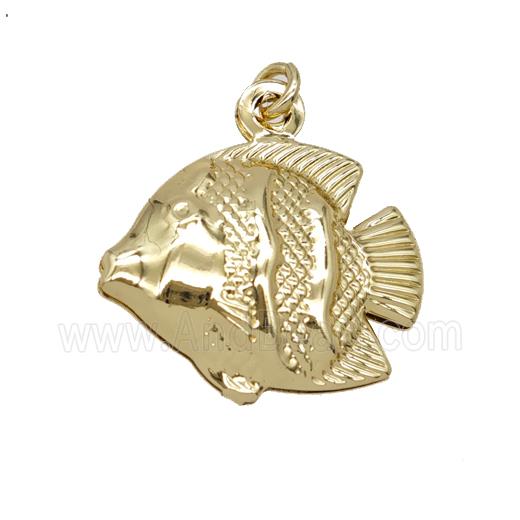 Copper Fish Pendant Gold Plated