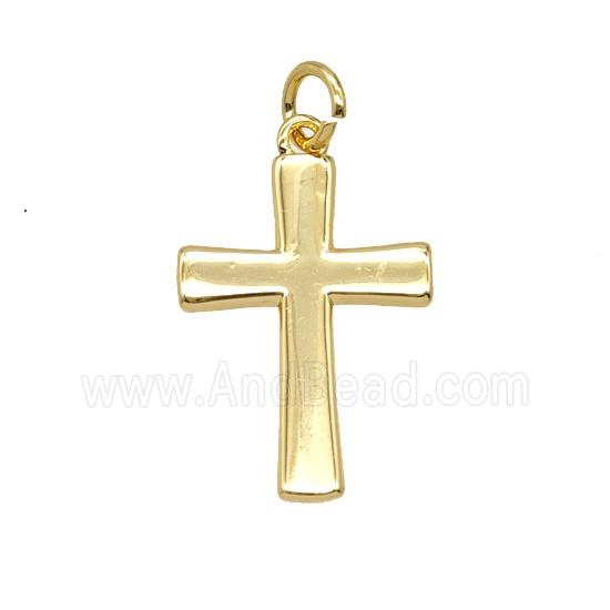 Copper Cross Pendant Gold Plated
