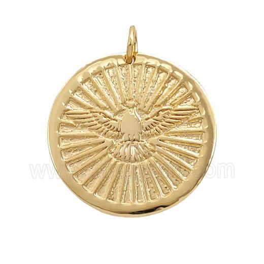 Copper Hawk Pendant Eagle 18K Gold Plated