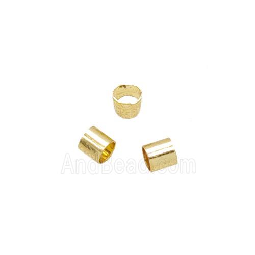 Copper Crimp Beads Gold plated