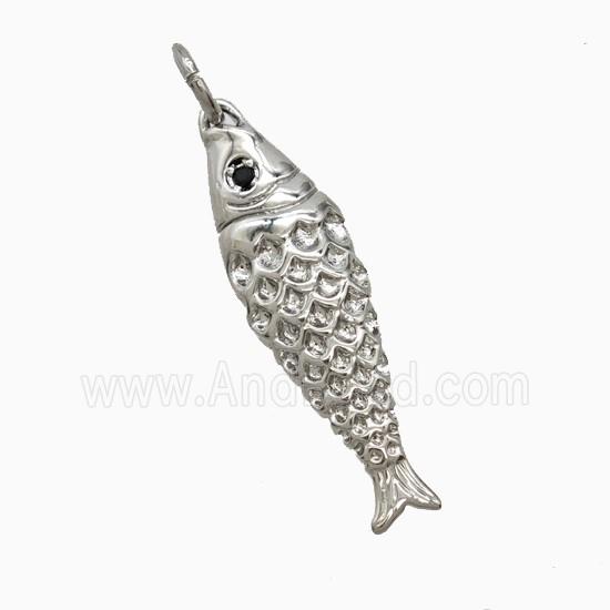 Copper Pendant Pave Zircon, Gold Plated