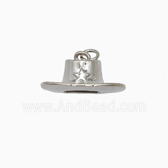 Copper Pendant Pave Zircon, Gold Plated