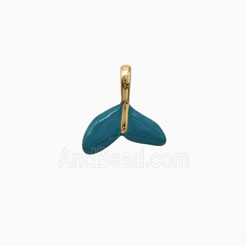 Copper Pendant Pave Zircon, Gold Plated