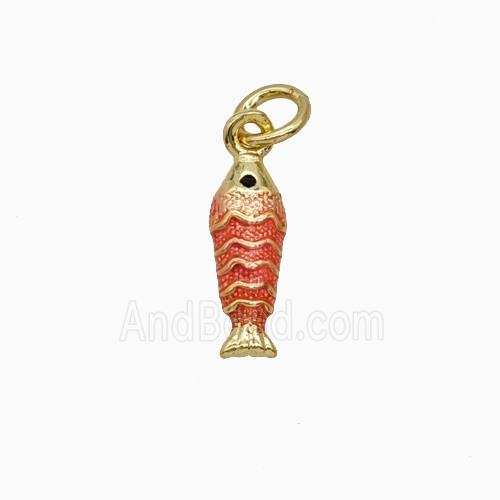 Copper Pendant Pave Zircon, Gold Plated