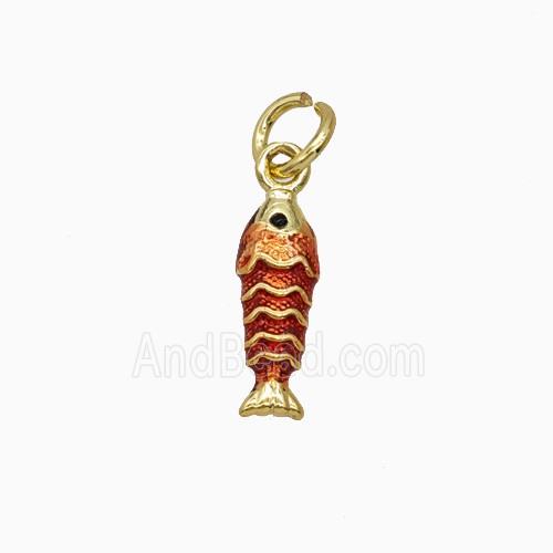 Copper Pendant Pave Zircon, Gold Plated