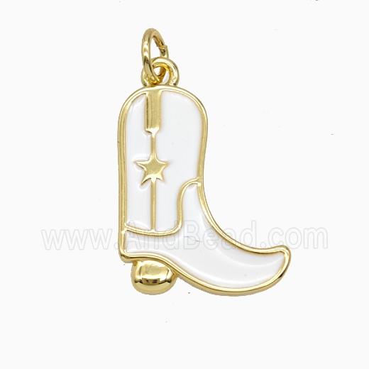 Copper Pendant Pave Zircon, Gold Plated