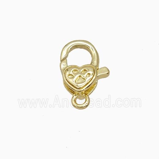 Copper Pendant Pave Zircon, Gold Plated