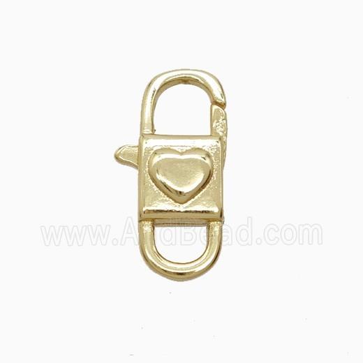 Copper Pendant Pave Zircon, Gold Plated