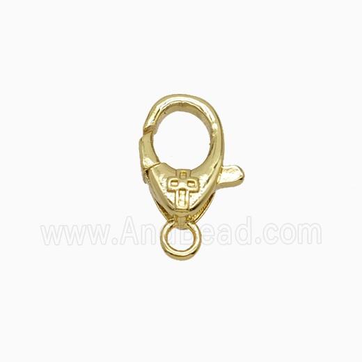 Copper Connector Clasp, Platinum Plated